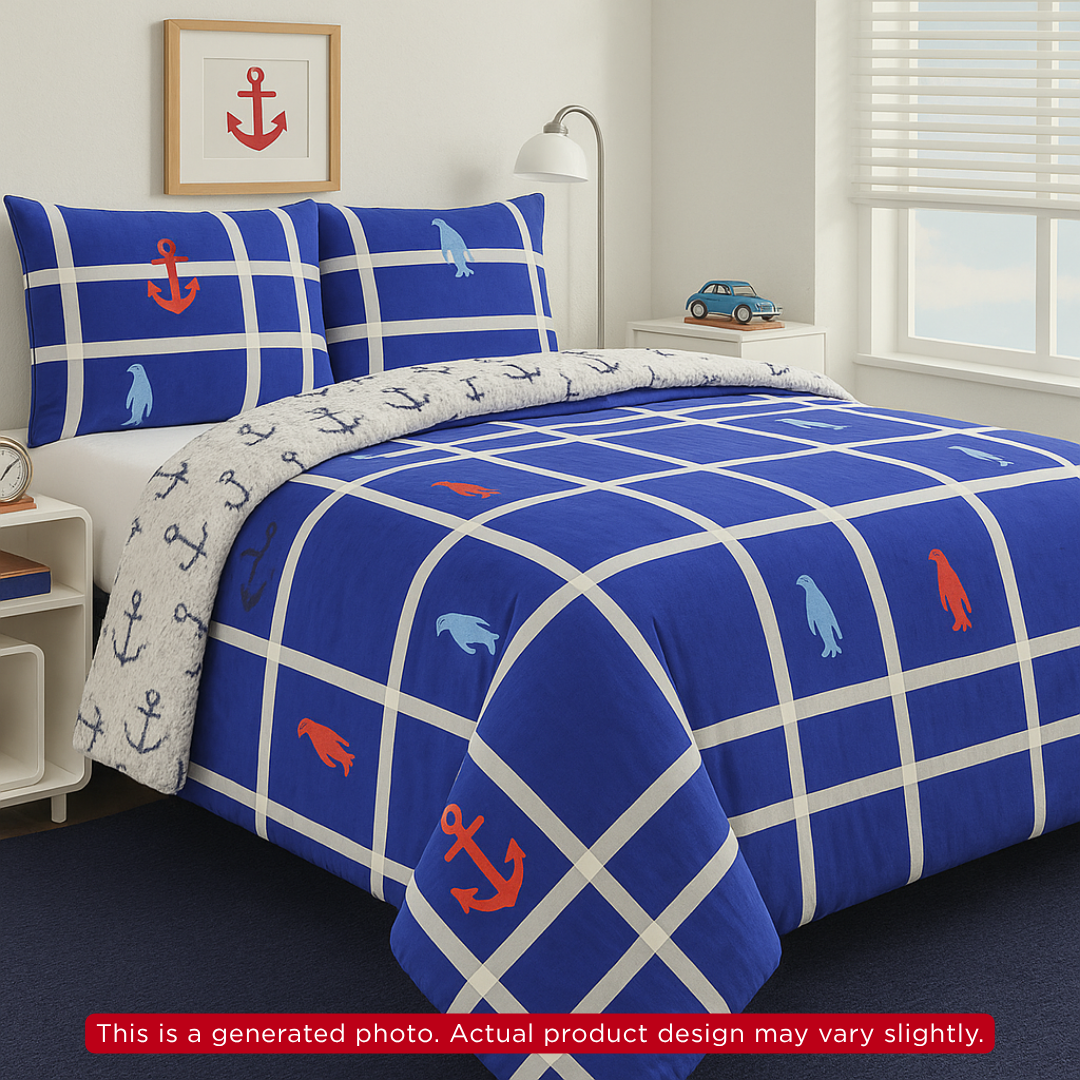 Nautica Kids Full Sherpa Comforter Set Nautica Kids Full Sherpa Comforter Set